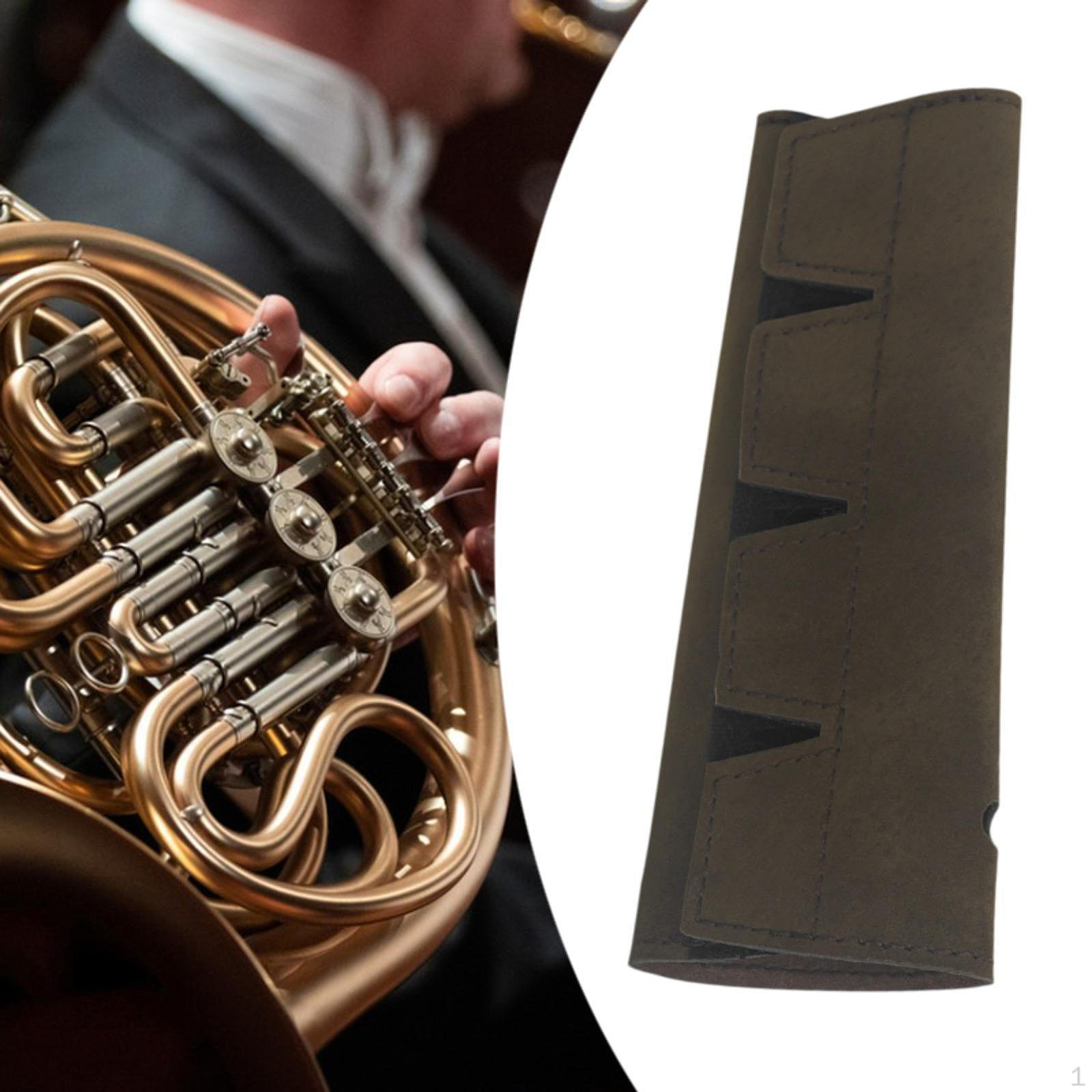 

French Horn Hand Cover Portable Non Slip Accessory for Performance коричневий