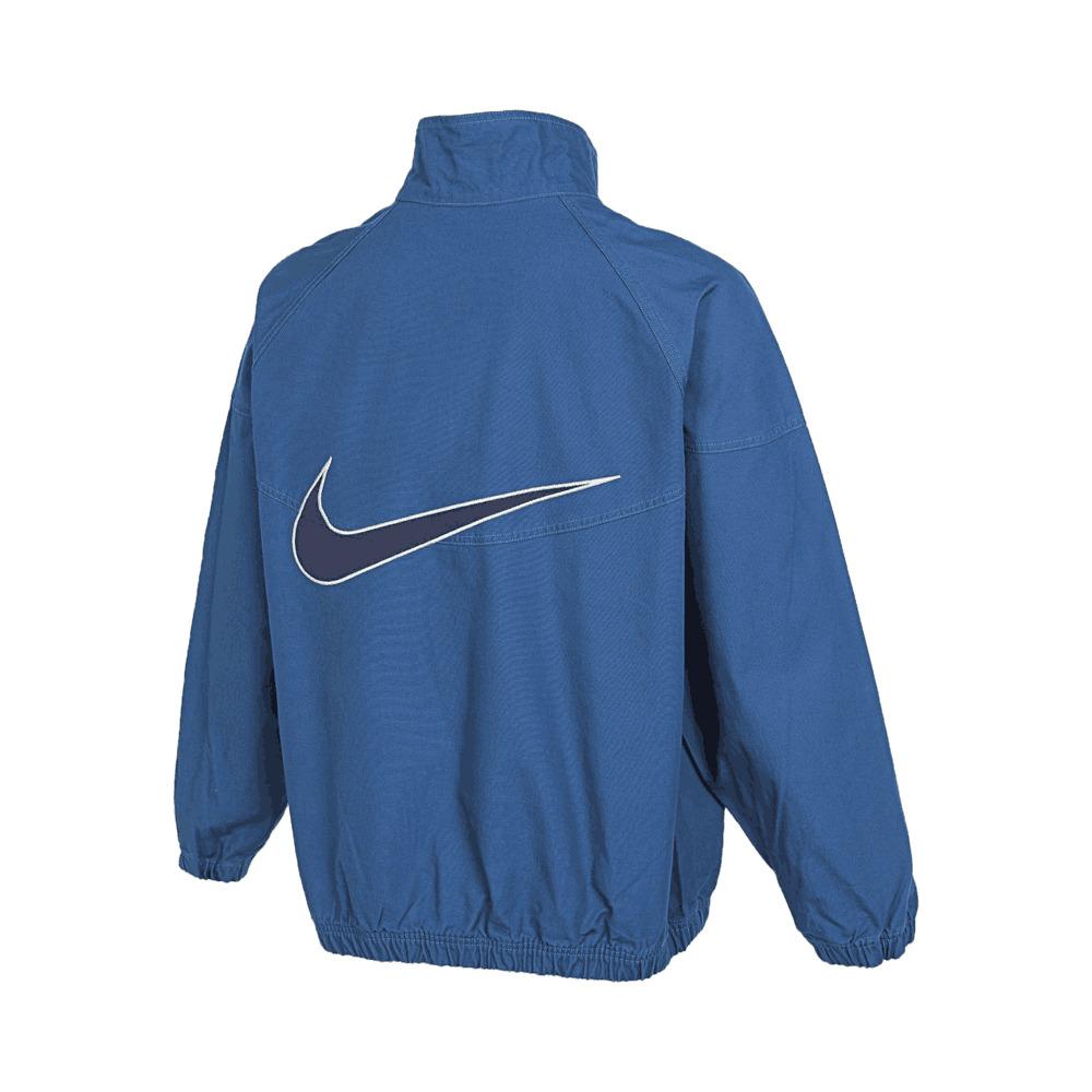 Nike Embroidered Logo Half-Zip Stand Collar Jacket Men Jacket Blue FZ4727-476