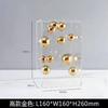 Creative Square Acrylic Cover Sphere Decoration Living Room Porch Cabinet Crafts Ornament Modern Clear Acrylic Square Home Decor