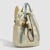 Schoolbag New Japanese Outdoor Hiking Korean Edition Fashion Drawstring Backpack Folded Nylon Leisure Backpack