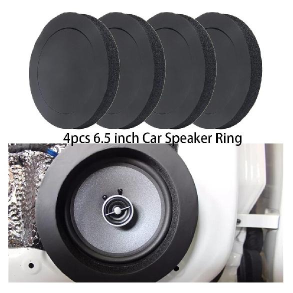 4x Car Door Speaker Fast Rings Foam Bass Blockers Universal For 6  6.5  Speaker