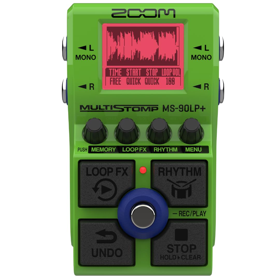 ZOOM MS-90LP Plus Guitar Multi-Effect Pedal Compact Green 3-Year Warranty