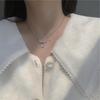 New Angel Wings Necklace Simple Niche Design Necklace Women's Moonstone Beautiful Clavicle Chain