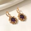 Vintage Geometric Shape Dangle Earrings for Women 2025 New Fashion Drop Earring Zirconia Jewelry Wedding Party Accessories