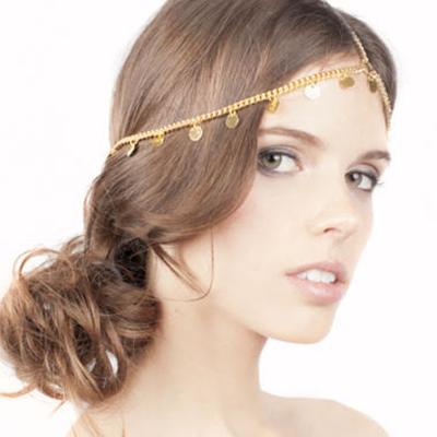 New Hair, Street Photography, Super Flash Sequined Fringed Chain Headdress, Headband Hair Accessories.