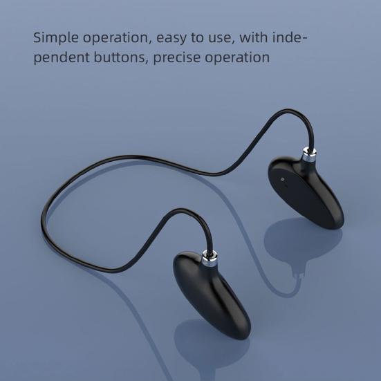 1 Set Wireless Earphone Noise Reduction HIFI Sound Comfortable To Wear Card Insertable Stable Transmission Call Neck Hanging Sport