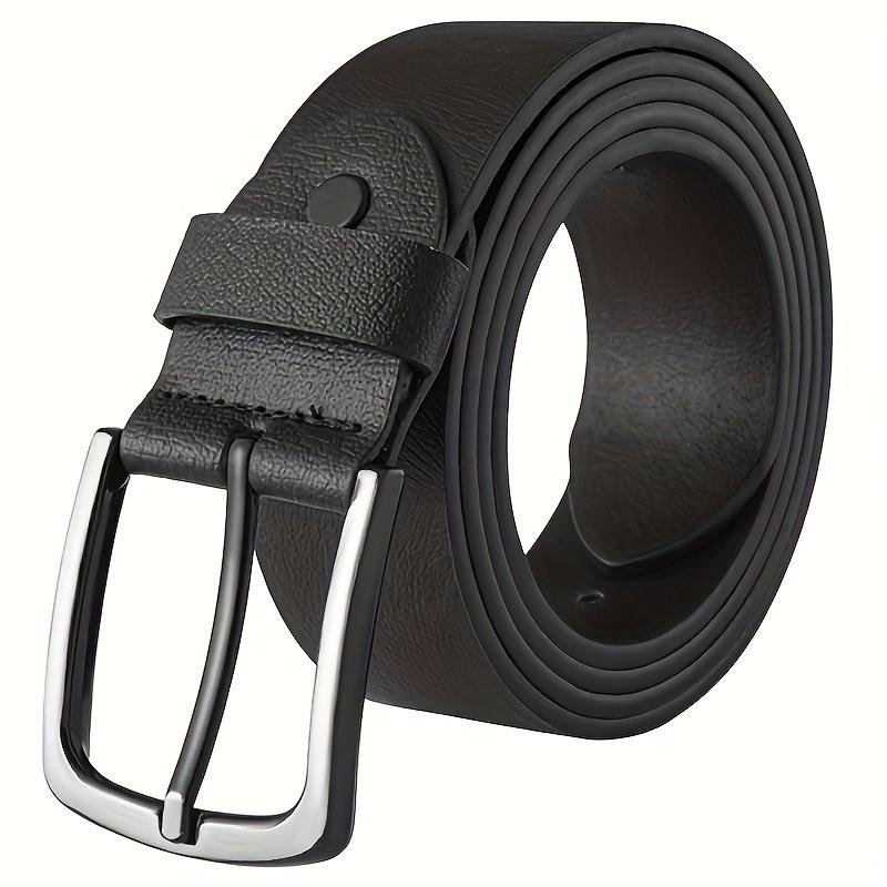 New Men's Casual and Versatile Leather Belt, Cowhide Belt, Men's Denim Belt, Trendy Pin Buckle