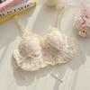 Sweat Floral Bras For Girls Printed Push Up Underwear For Women Wireless Lingerie Lace Cute Bras Fashion Lady Lingerie