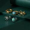 Heteromorphic Rings Blank Empty Tray Base for DIY Rings Setting Inlaid Turquoise Natural Gem Jewelry Making Accessories