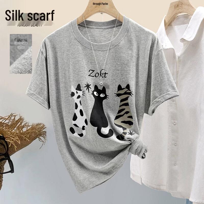 

Women s Loose Cartoon T-Shirt M