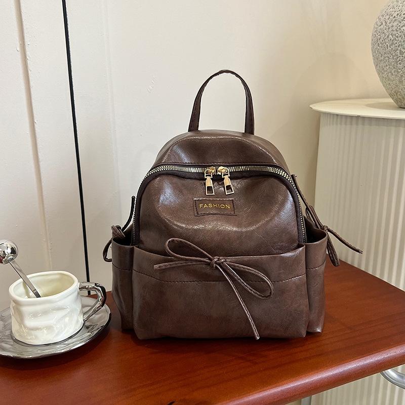 Schoolbag1011 New College Style Commuter Backpack Casual Fashion Retro Women's Backpack Personality Trend Small School Bag