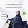 Unisex Full-Body Rain Cape for Electric Scooters - XL Size, Bicycle Foot Cover, Anti-Heavy Rain Protection for Two Riders