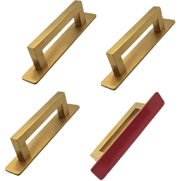 

4 шт. Золотые самоклеящиеся ручки для дверцы шкафа, Ручки для шкафа без сверления, Самоклеящаяся ручка для душевой двери, для шкафа, кладовки, стеклянной раздвижной душевой двери золотой