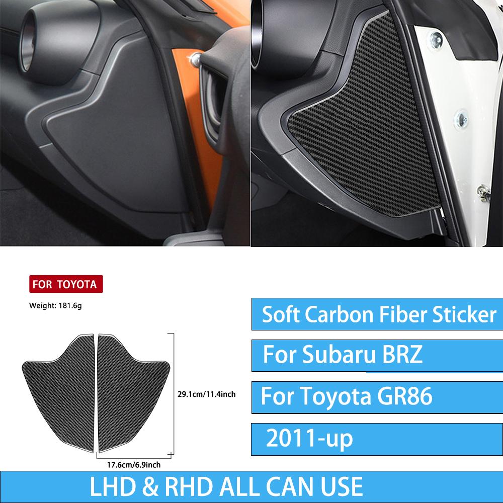 For Subaru BRZ/ For Toyota GR86 -up Carbon Fiber Decal Car Center Console Shift Panel Interior Decorative Stickers