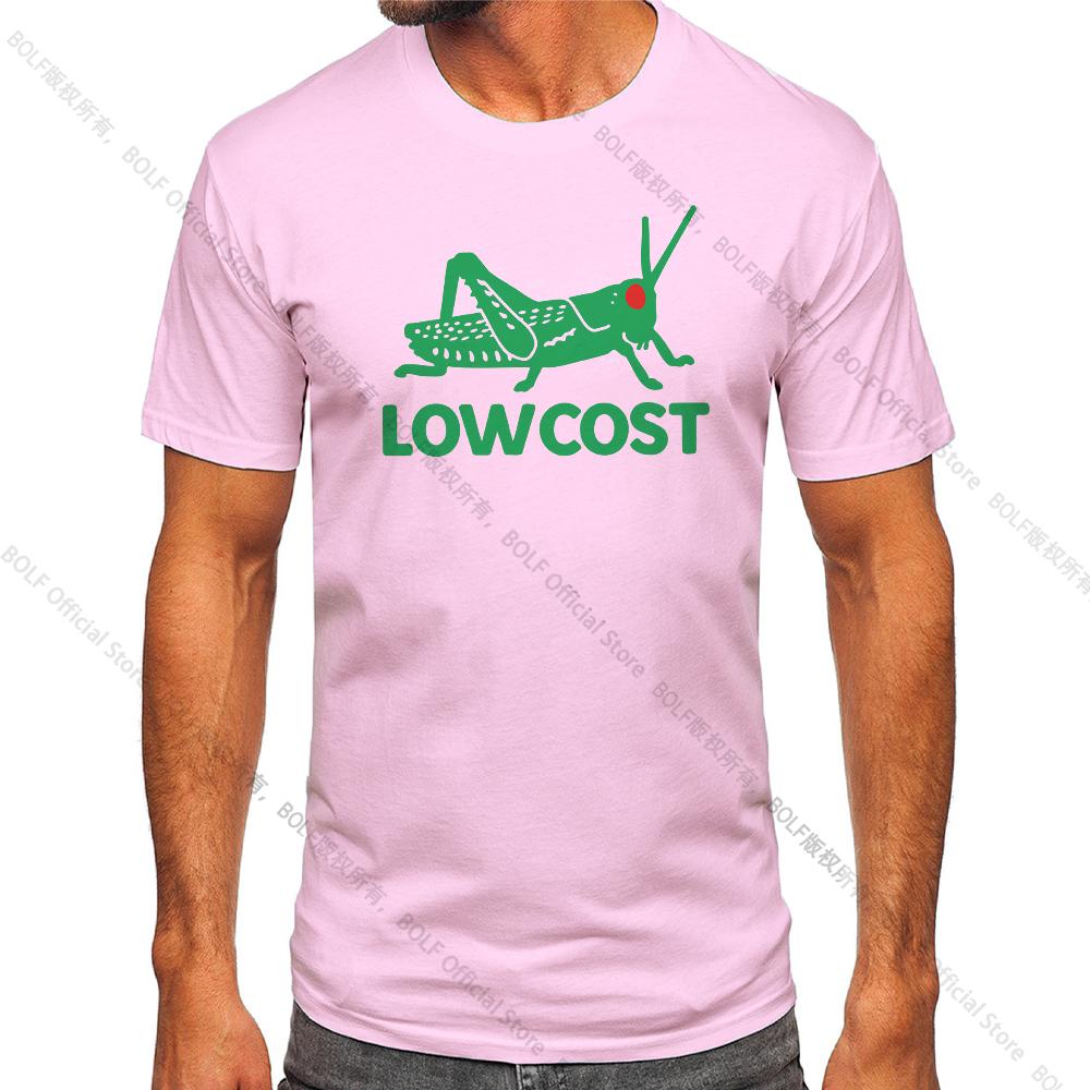 Men's The Lowcost Printed Funny T-Shirt 100% Cotton Oversized Casual Graphic Tees for Men Women Summer Tops