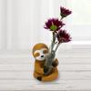 Adorable Sloth Resin Ornament for Coffee Shop, Office, or Garden Decor