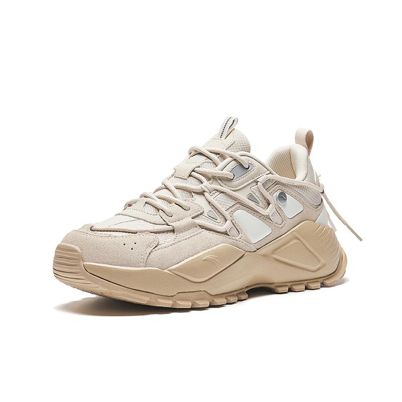 Anta Comfortable Versatile Non-Slip Wear-Resistant Low-Top Casual Shoes Men Sneaker Off-White 112438858-6