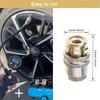  Locking Tire Inflator Chuck Brass Tire Air Chuck for Secure & Efficient Inflation for Various Pumps Interfaces