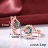 Cao Shi Elegant Korean Style Round Earrings for Women - Versatile, Trendy, and Fashionable