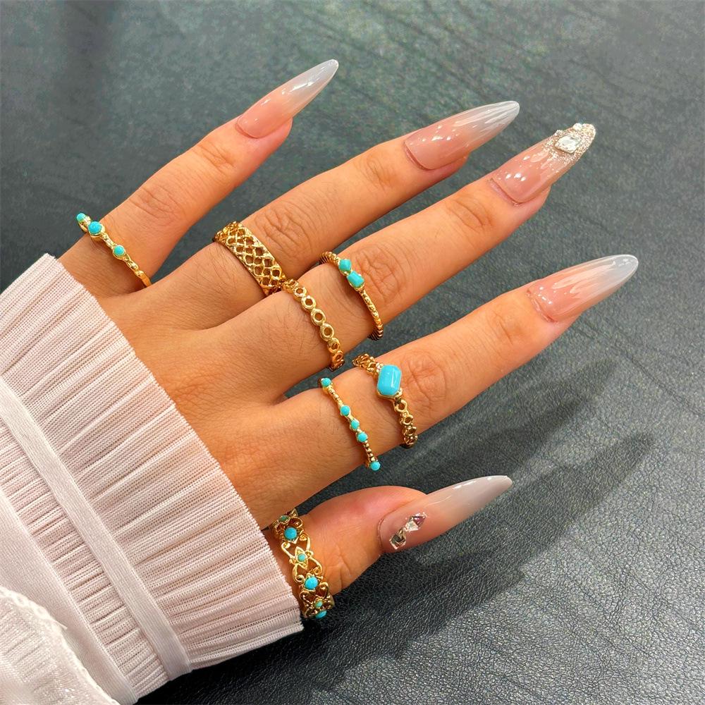 

Trendy Women s Hollow Design Fashion Ring for Index Finger золотой