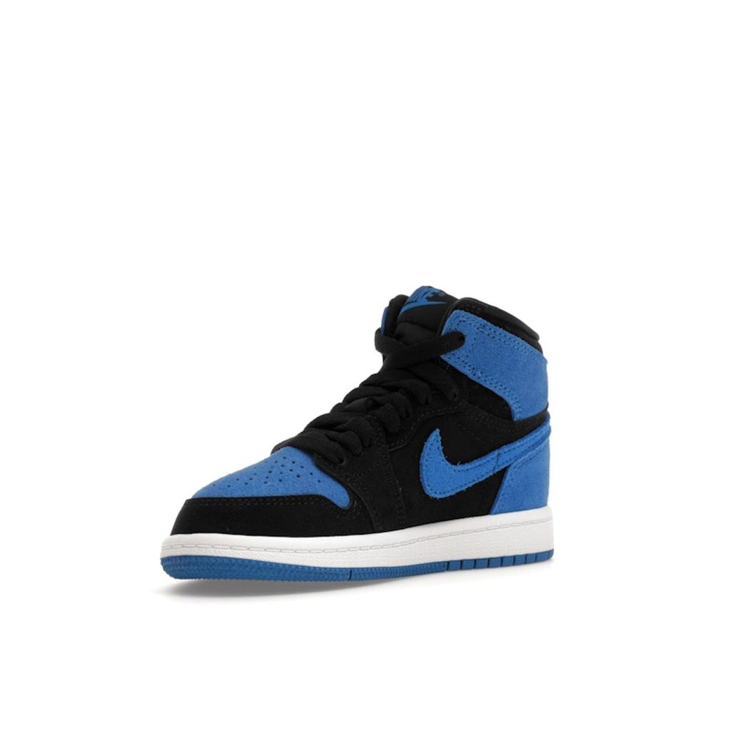 Air Jordan 1 Retro High OG PS Royal Reimagined Kids Sneakers Blue Black Royal-Blue FD1412-042