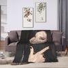 Tom kaulitz Bill Kaulitz  Flannel Blanket  Warm Soft Throw Blanket for Home Decor Travel Graphic Bedspread Sofa Bed Cover
