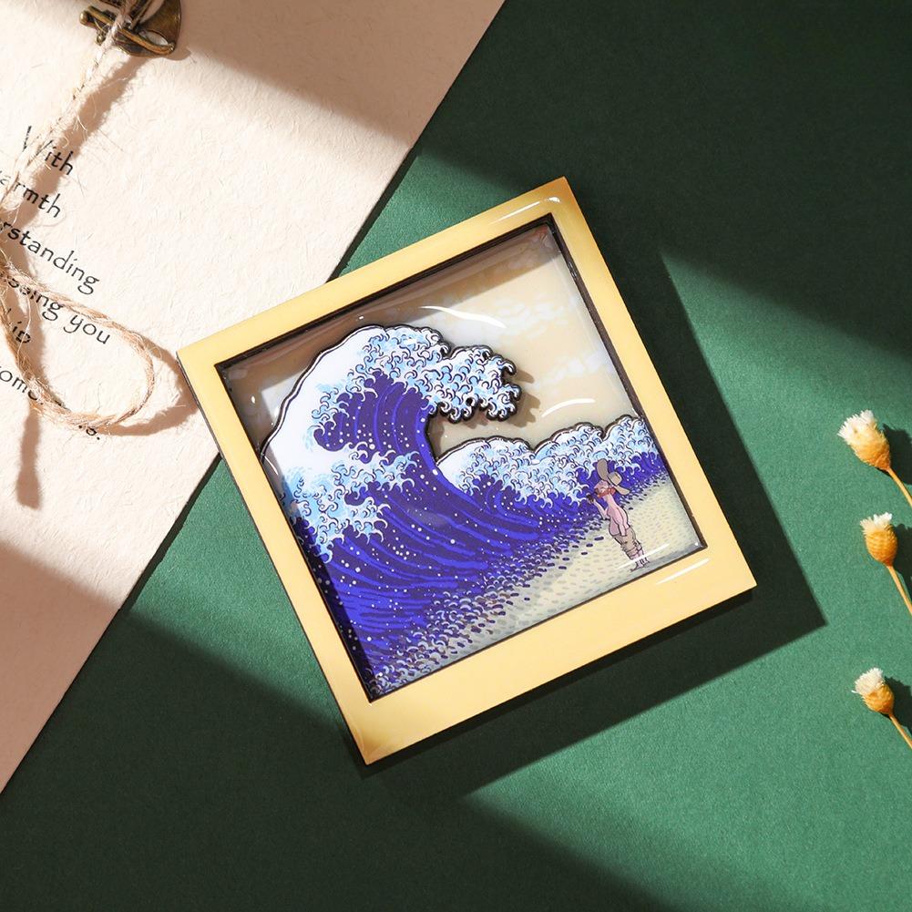 Ins Cute Cartoon Van Gogh Two-Dimensional Famous Painting Refrigerator Magnet Personalized Creative Magnet Refrigerator Decorati