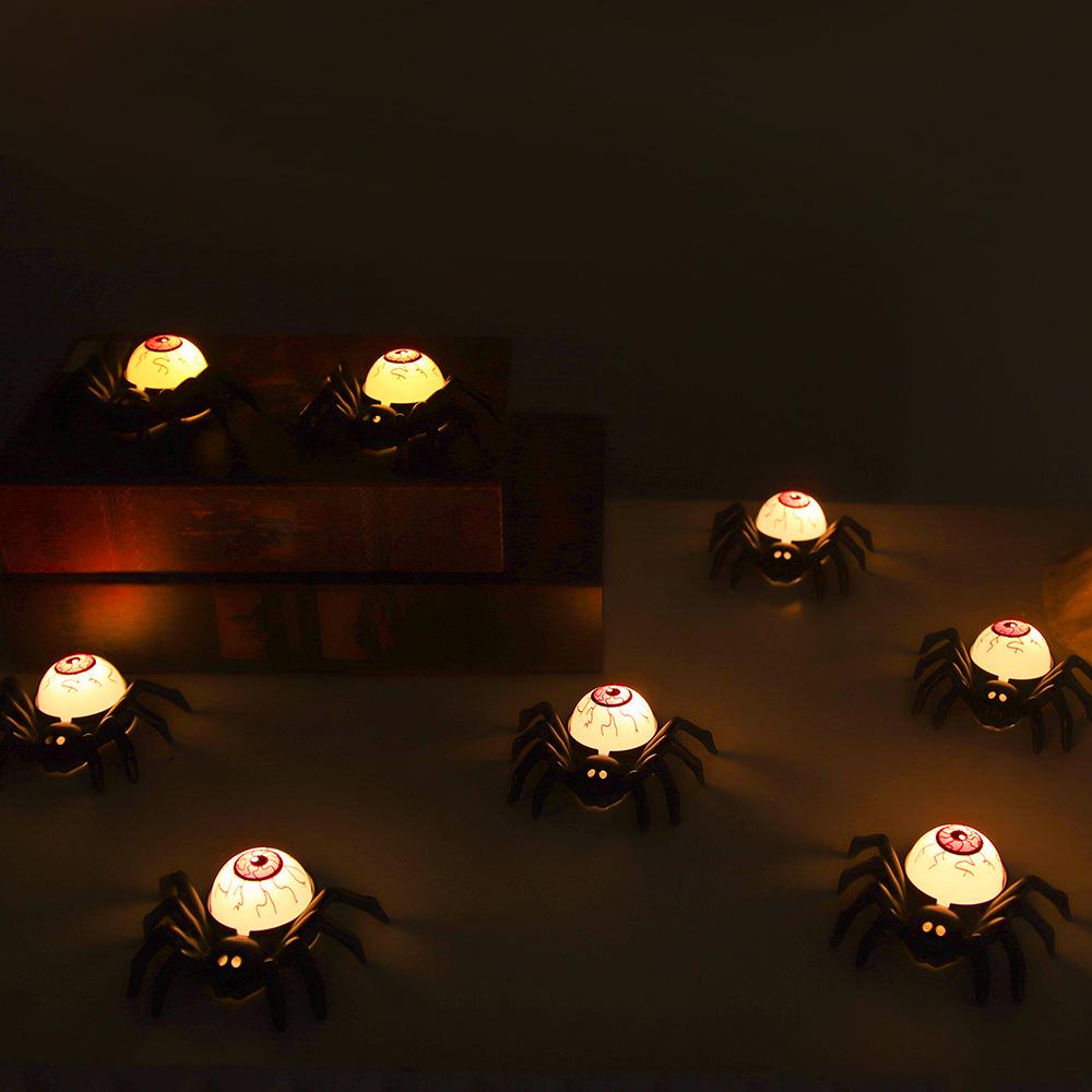 LED Halloween Eyeball & Spider Desktop Atmosphere Lamp for Ghost Festival Decoration