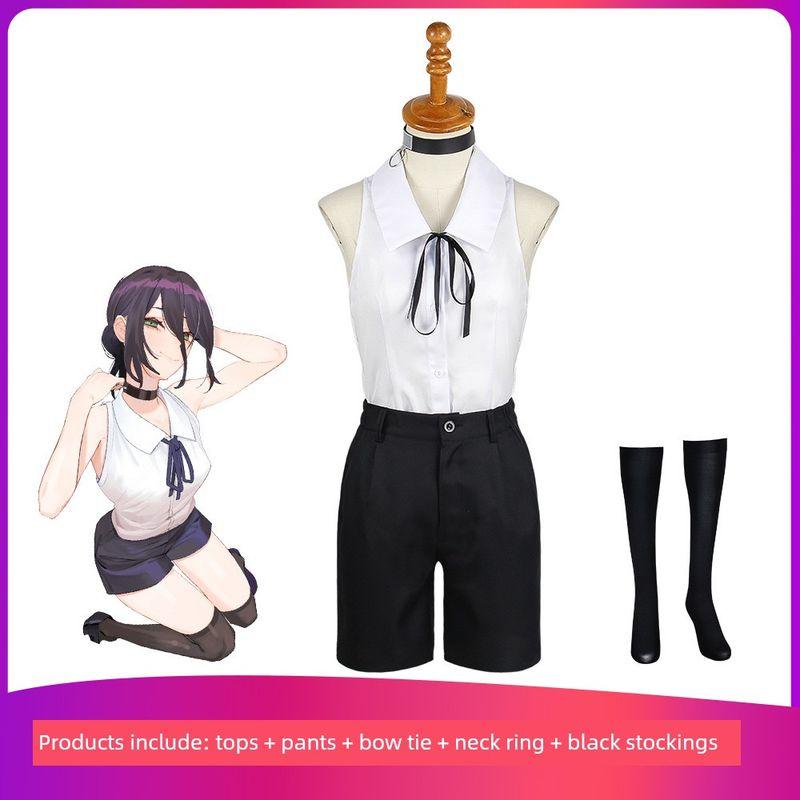 Chainsaw Man Cosplay Costume Reze Cosplay Costume Bomb Demon Cosplay Anime Full Set Women's Outfit