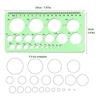 (Nikita) Cirkel mallar mäta geometri linjal Plast geometrisk ritning målning