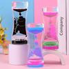 Cream-Colored Acrylic Hourglass with Oil Drop Design - Ideal Children's Gift and Stylish Ornament