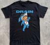 NOVÉ Drain Band Krátký rukáv Černé Všechny velikosti Dárek Fanouškovské Tričko