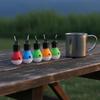 1/4Pcs Emergency Waterproof Adventure Hanging Light Portable LED Camping Lantern Tent Lamp Light Bulb AAA Batteries Powered