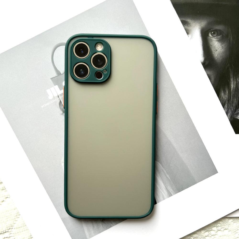 For iPhone 13 Pro Max Shockproof Bumper Clear Phone Case For iPhone 12 11 Pro Max XR X XS 7 8 Plus Soft Silicon Matte Hard Cover