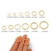 Single Loop Open Jump Rings for DIY Bracelets, Necklaces, and Earrings - Jewelry Making Accessories, Metal C and O Rings.