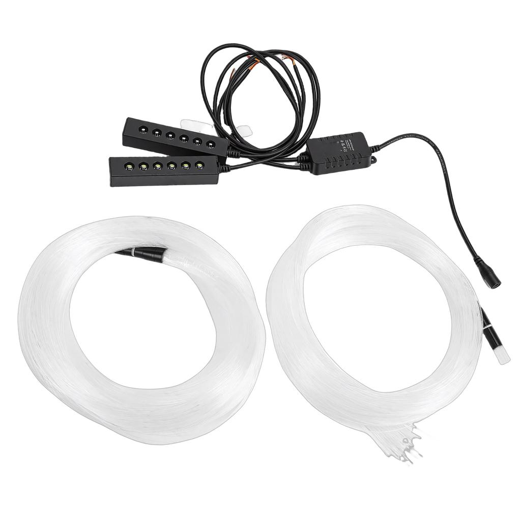 Car Starlight Headliner Kit APP Remote Control Music Sync RGBW Fiber Optic Lights with Meteor Twinkle Effects for