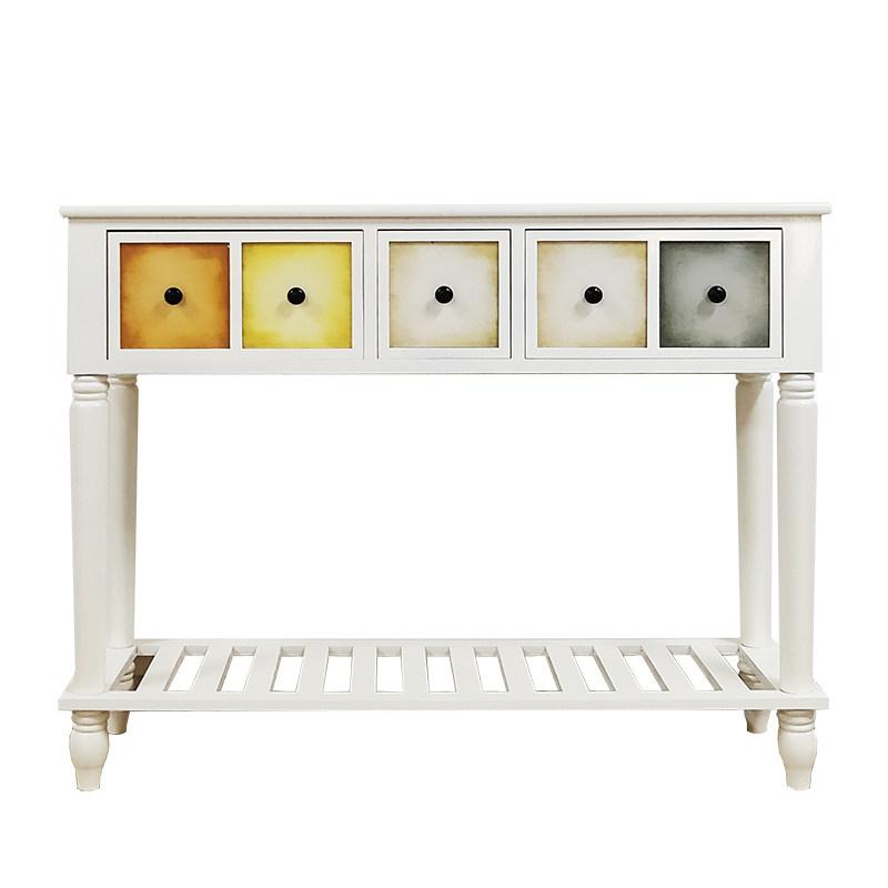 Solid Wood Entryway Cabinet, Narrow Hallway Storage & Shoe Organizer, Large Capacity Wall-Mounted Console Table for home Decor