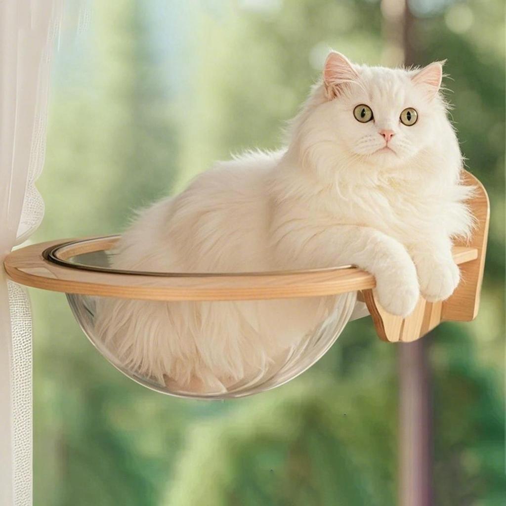 Cat Hammock Window Indoor Window Cat Seat Hammock With Suction Cups Cordless Pet Kitten Resting Overlooking Climbing Sunbathing