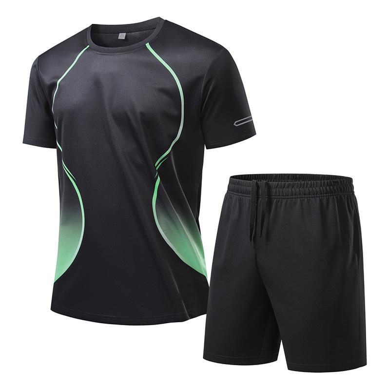 Basketball-Kurzarm-Set im europäischen Stil: Lässiges Sportliches Partner-Outfit