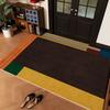 American Mat Retro Geometric Wire Loop Entrance Door Mat Dust Removal Foot Pad Dirt Resistant Living Room Entrance Carpet