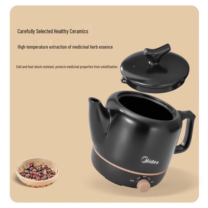 Midea 3L Automatic Ceramic Herbal Medicine Pot CN plug (adapter included)