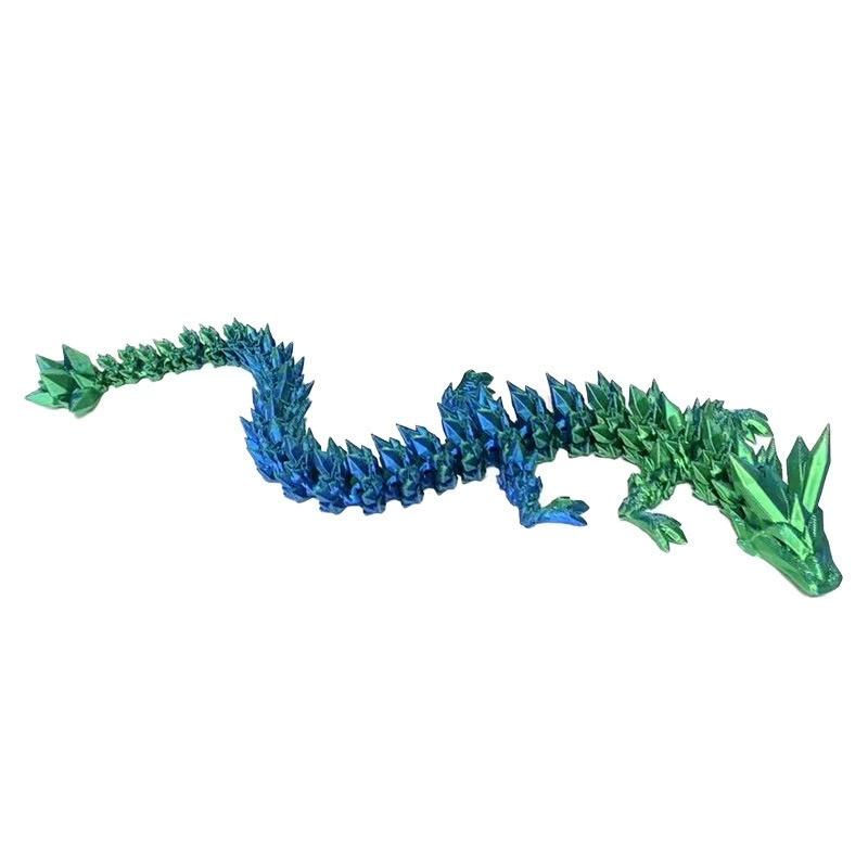 Statue de Dragon Divin, Veilleuse Dragon Sculpté Imprimée en 3D, Décoration d'Aquarium, Ornement de Bureau pour Chambre d'Adulte à Thème