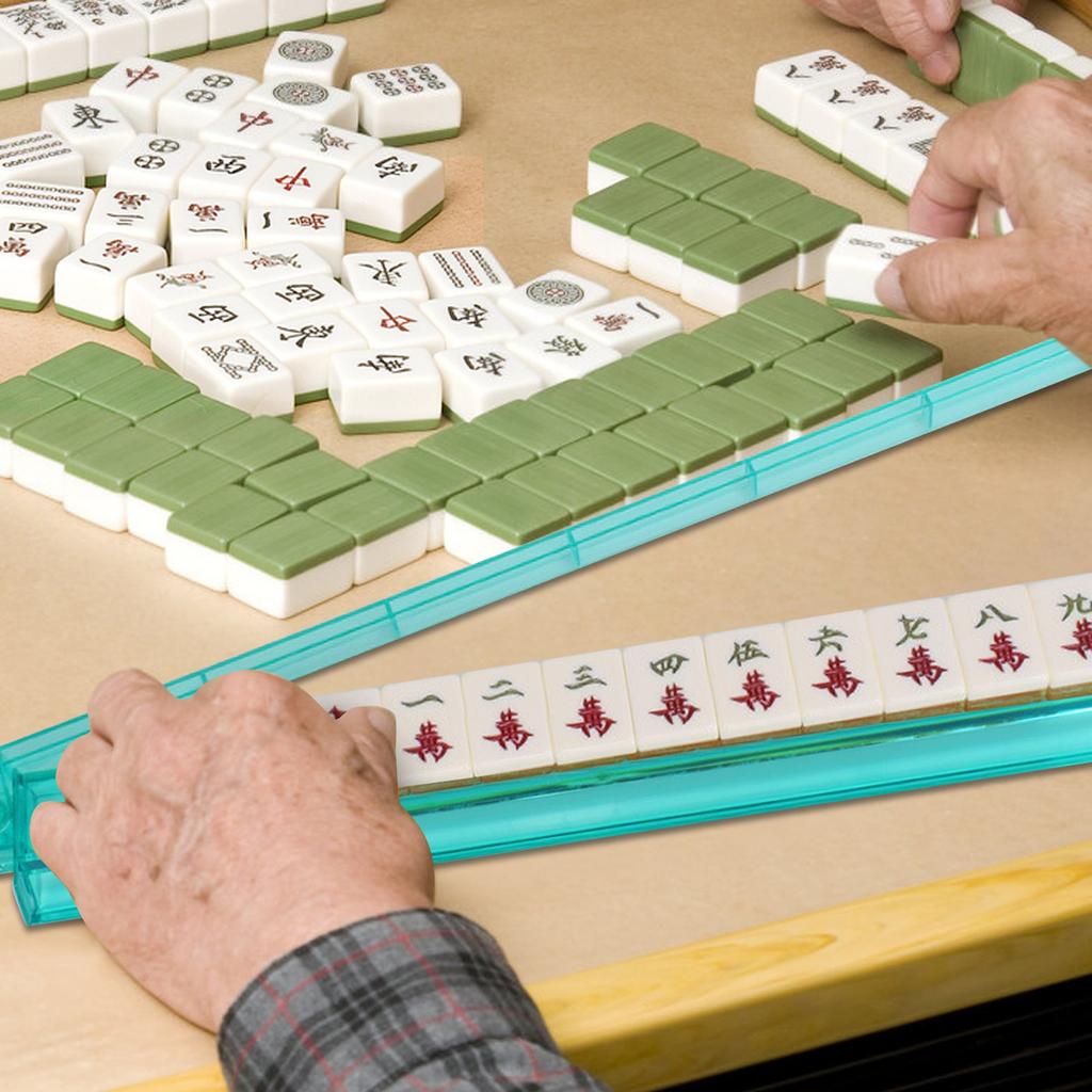 Mahjong Stand With Push Rod, Colorful Acrylic American Mahjong Tile Stand, Imported Modern Mahjong Stand, Built-in Push Rod