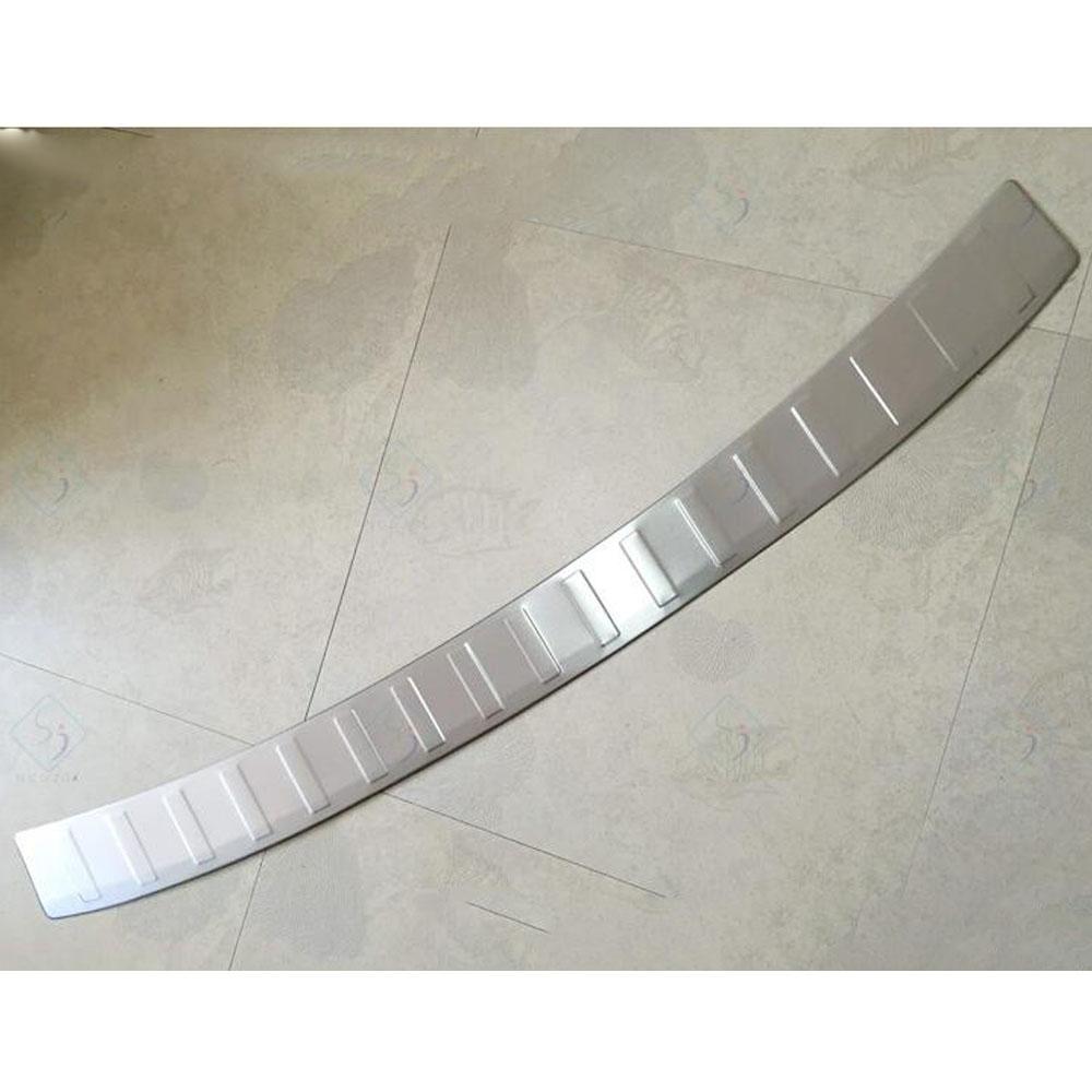 For Subaru Forester 2013 2014 2015 2016 2017 2018 External Rear Bumper Trunk Trim Car Cover Stainless Steel Plate Pedal Stick