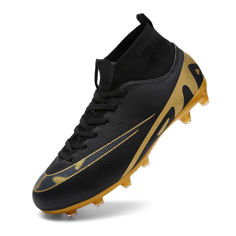 Large size 47 football shoes men's high top new student long nail game shoes broken nail shoes training shoes