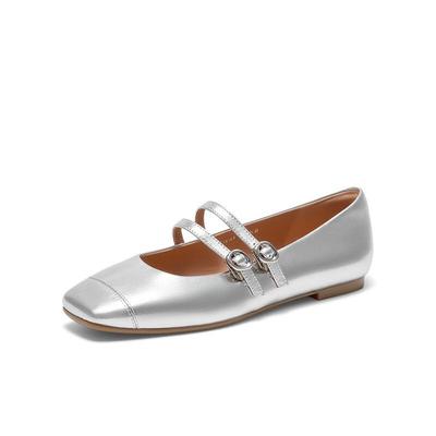 Besto Fashion French Style Mary Jane Block Heel Women's Shoes
