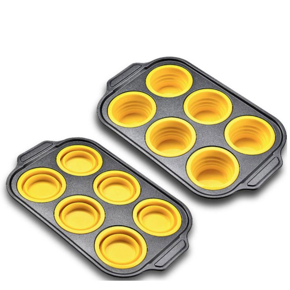Easy To Demold Carbon Steel Silicone Baking Pan Nonstick Cupcake Baking Tray Muffin Tray  Bakery