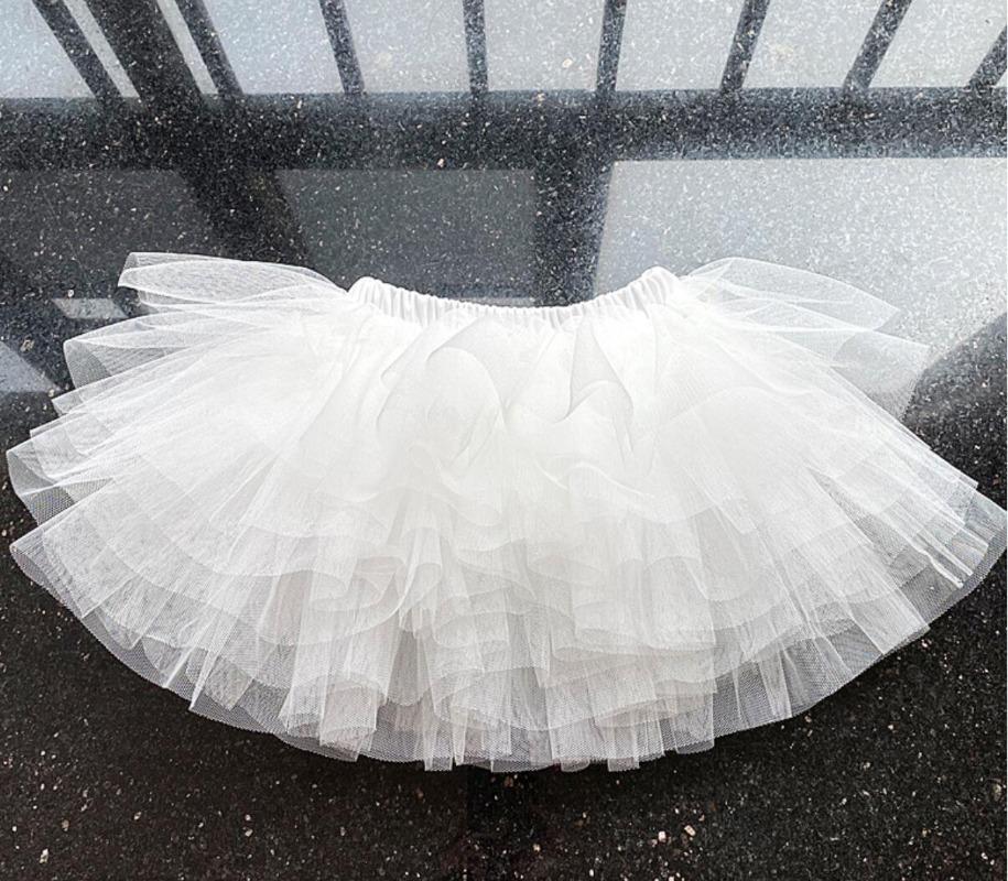 Falda Tutú de 6 Capas para Niñas para Cumpleaños Princesa Mini Fiesta Tul
