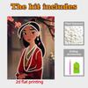 Disney Pearl Painting Pearl Aesthetic Mulan for Beginners and Adults, DIY Pearl Diamond Art Painting Kit for Home Wall Decor Gifts