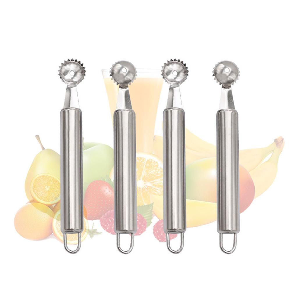 Pack of 5 Handy Fruit Stem Remover Convenient Pineapple Tomato Corer Stainless Steels Cherry Tomatoes Vegetables Hullers
